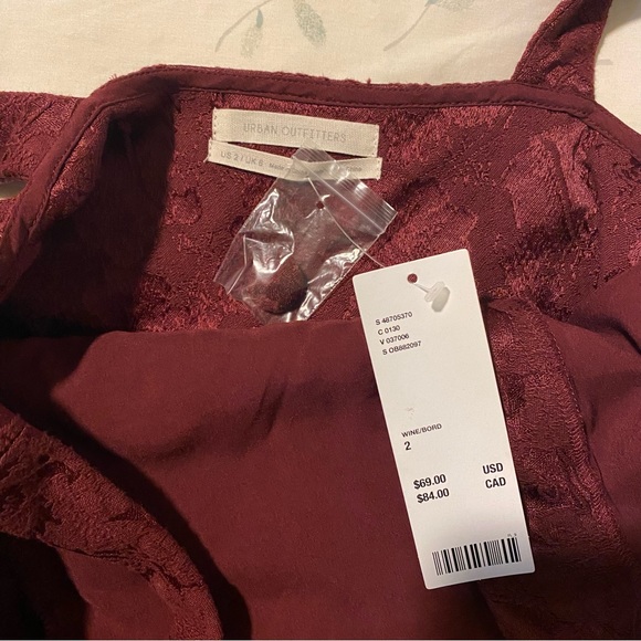 urban outfitters maroon dress - Picture 4 of 5